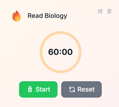 A picture of a focus timer